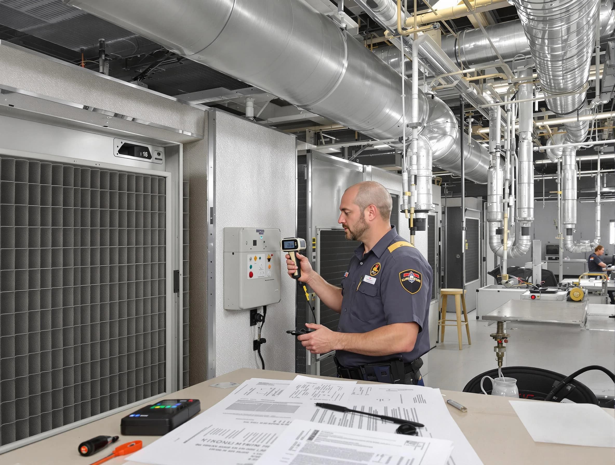 Professional filter system inspection by Golden Air Duct Cleaning in Golden