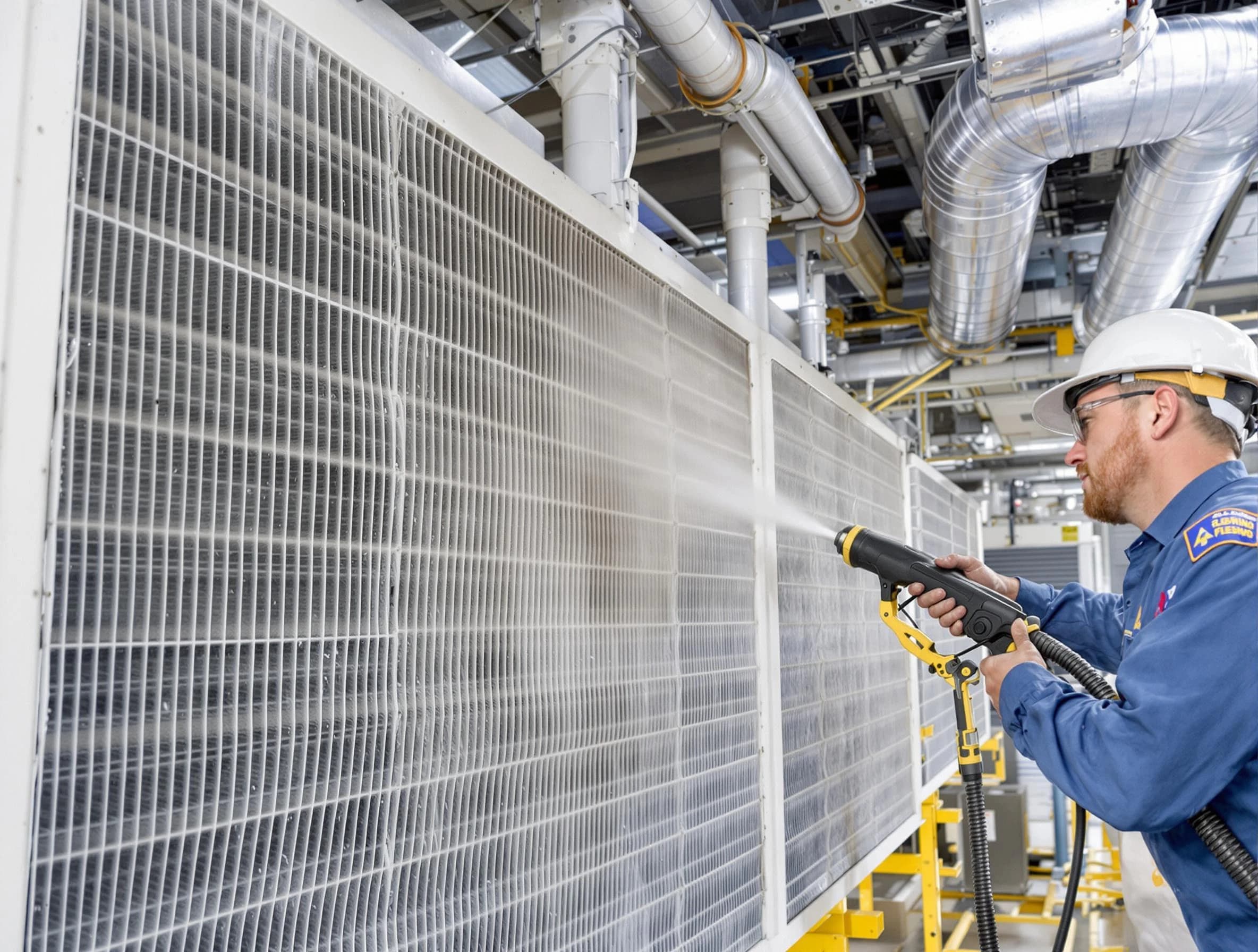 Professional commercial coil cleaning by Golden Air Duct Cleaning in Golden