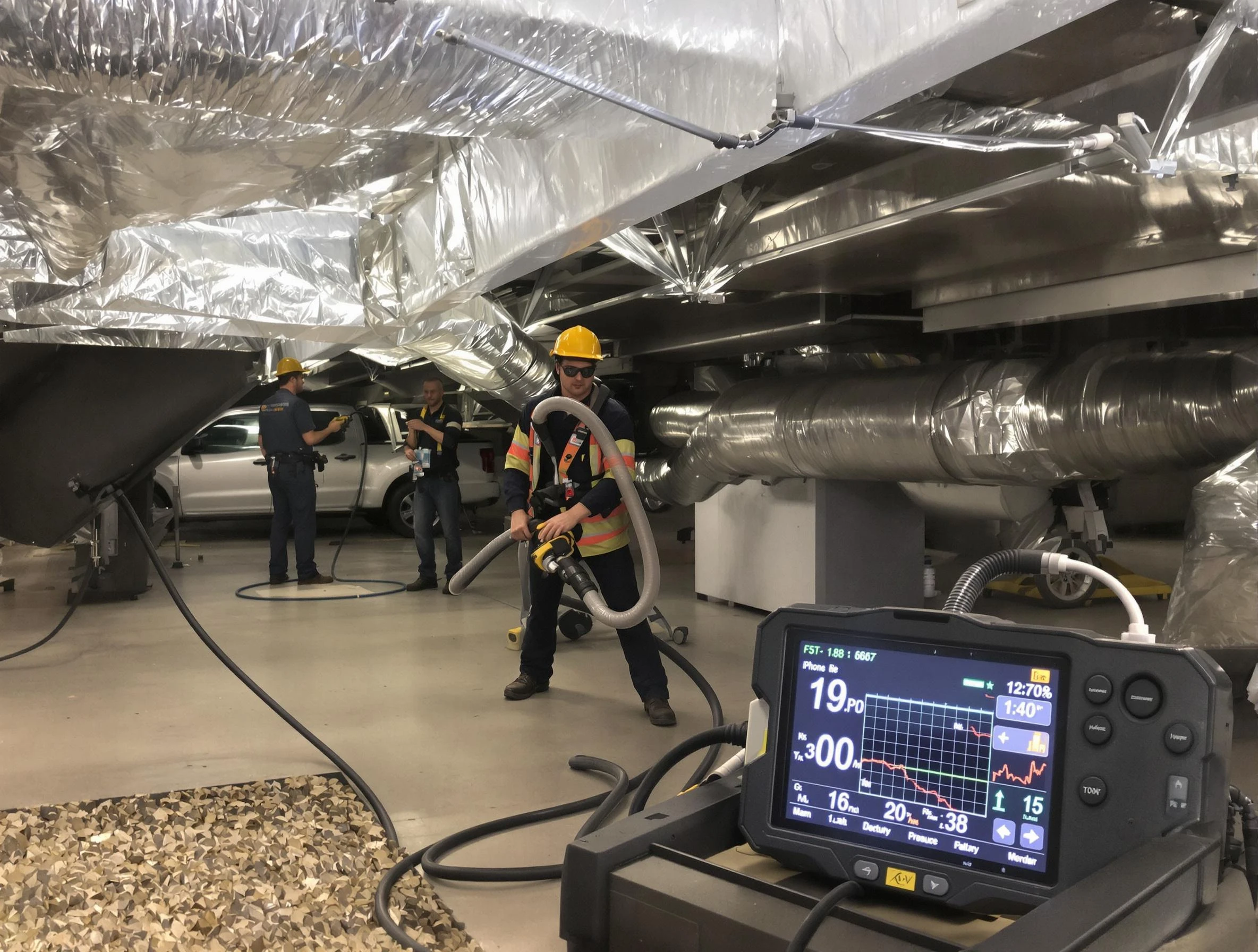 Professional negative pressure duct cleaning by Golden Air Duct Cleaning in Golden